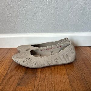 Skechers Cleo Ballet Flats Slip On Shoes Women’s Size 9.5 Taupe